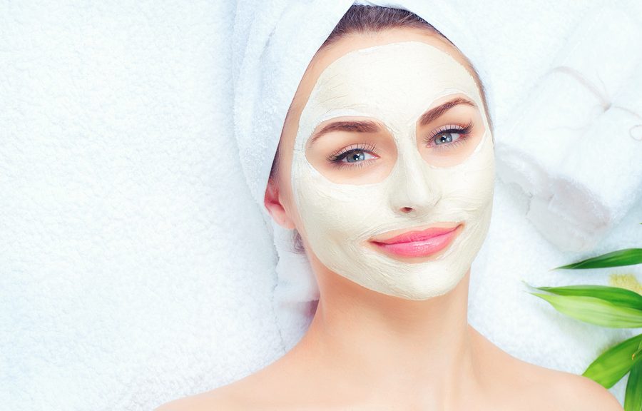 Woman With Face Mask